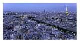Aerial View Of Paris At Dusk-Paper Art-26,,X14,,