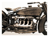 Detail Of 4 Cylinder Indian Ace, 1929-Paper Art-26,,X20,,