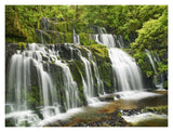 Waterfall Purakaunui Falls, New Zealand-Paper Art-18,,X14,,