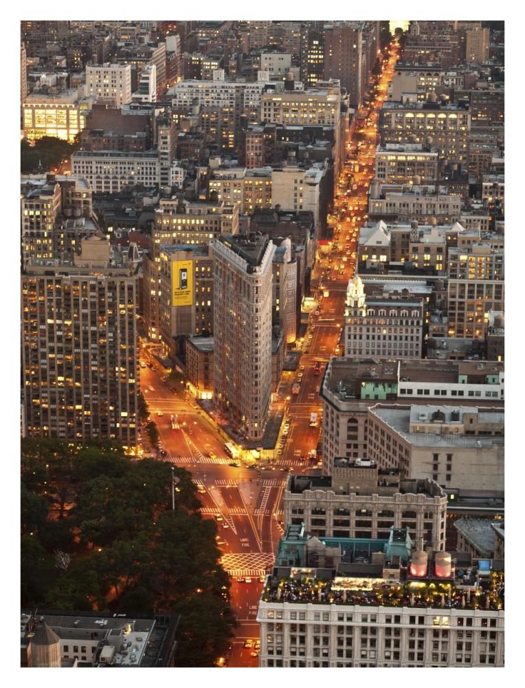 Aerial View Of Flatiron Building, Nyc-Paper Art-26,,X34,,
