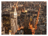 Aerial View Of Manhattan With Flatiron Building, Nyc-Paper Art-18,,X14,,