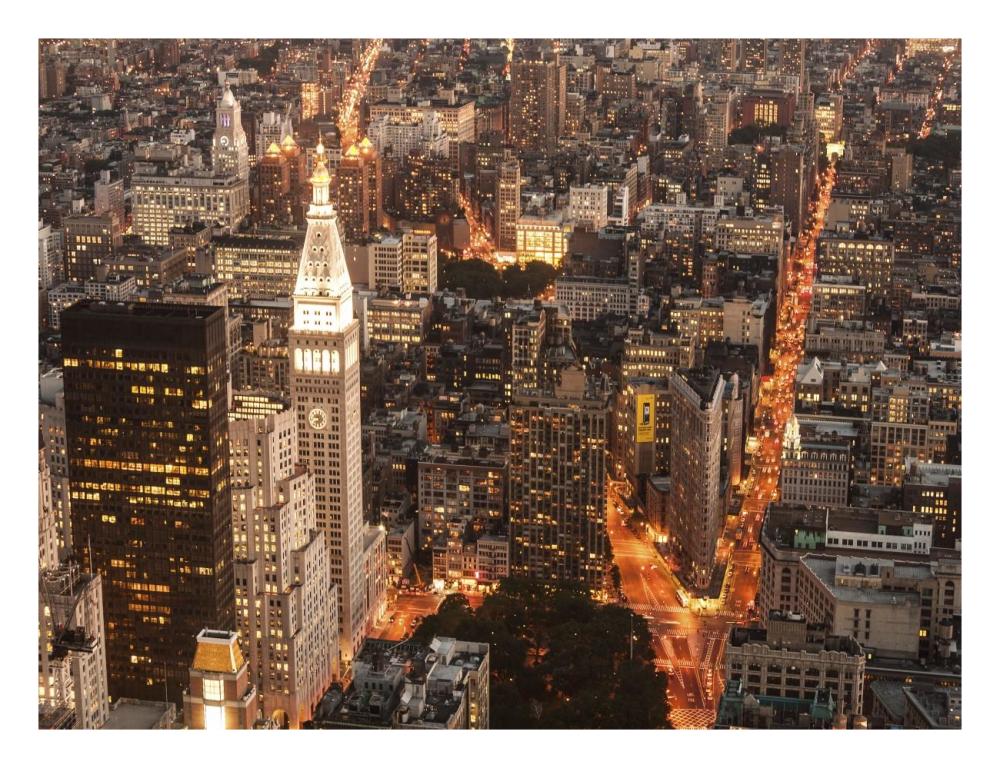 Aerial View Of Manhattan With Flatiron Building, Nyc-Paper Art-26,,X20,,