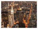 Aerial View Of Manhattan With Flatiron Building, Nyc-Paper Art-34,,X26,,