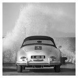 Ocean Waves Breaking On Vintage Beauties (Bw Detail 2)-Paper Art-32,,X32,,