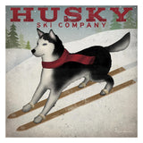 Husky Ski Co -Paper Art-26X26