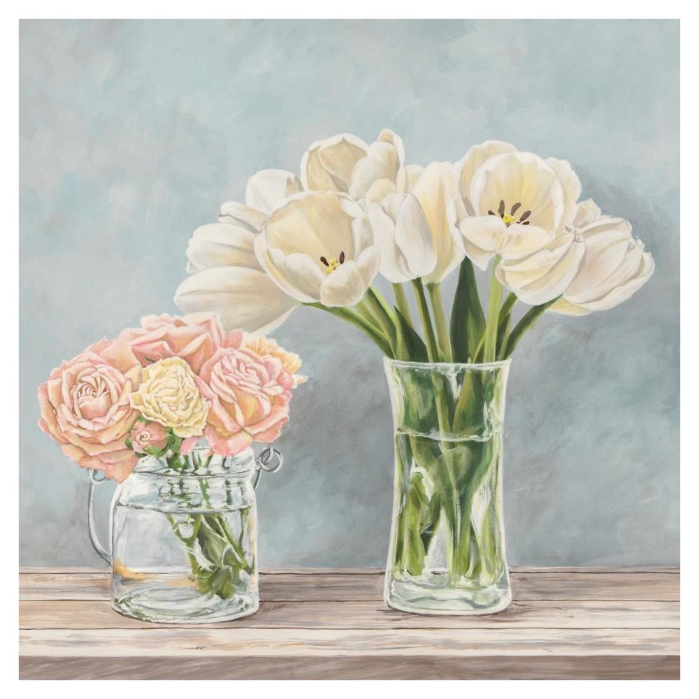Fleurs Et Vases Aquamarine I-Paper Art-38,,X38,,