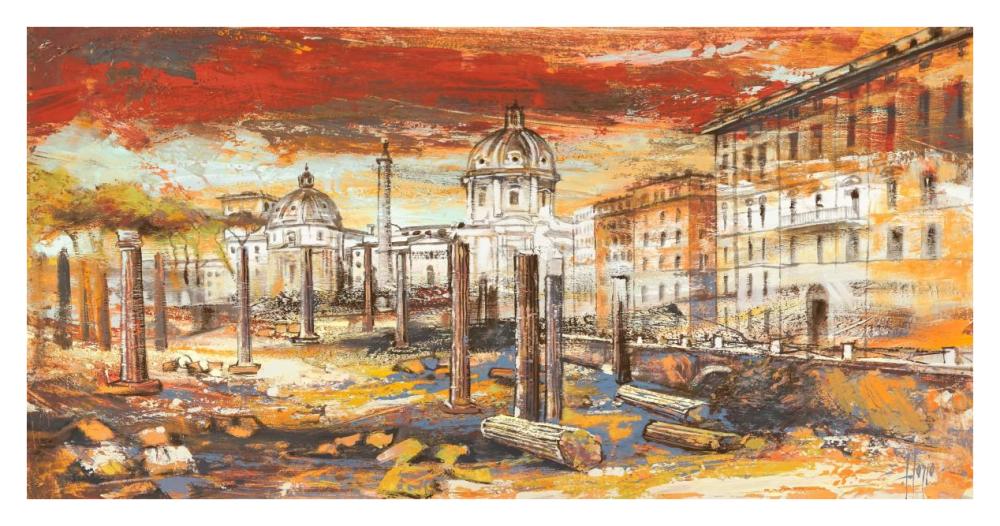 Tramonto Su Roma-Paper Art-38,,X20,,