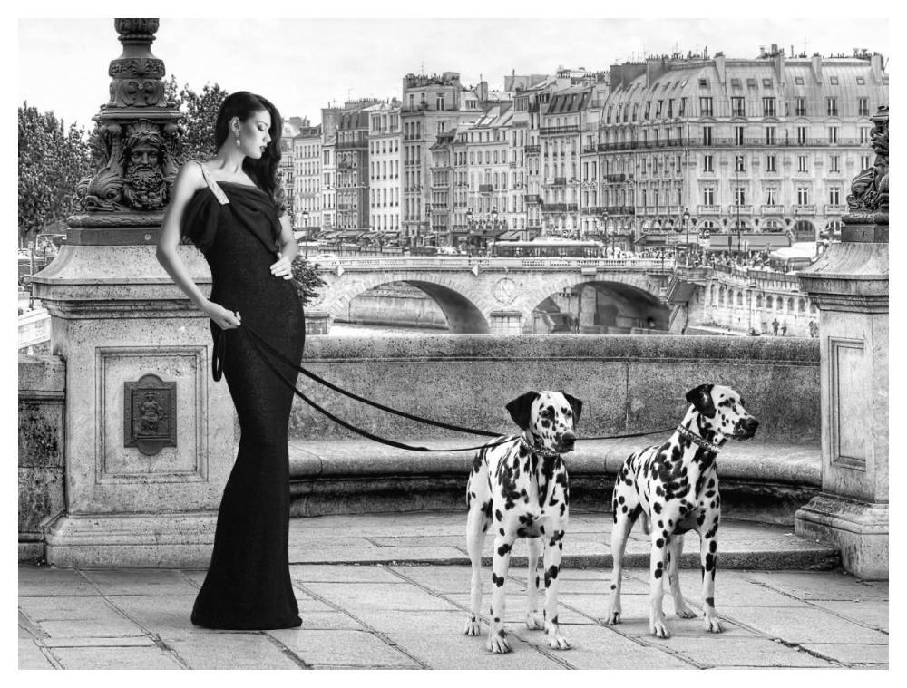 Walking In Paris-Paper Art-50,,X38,,