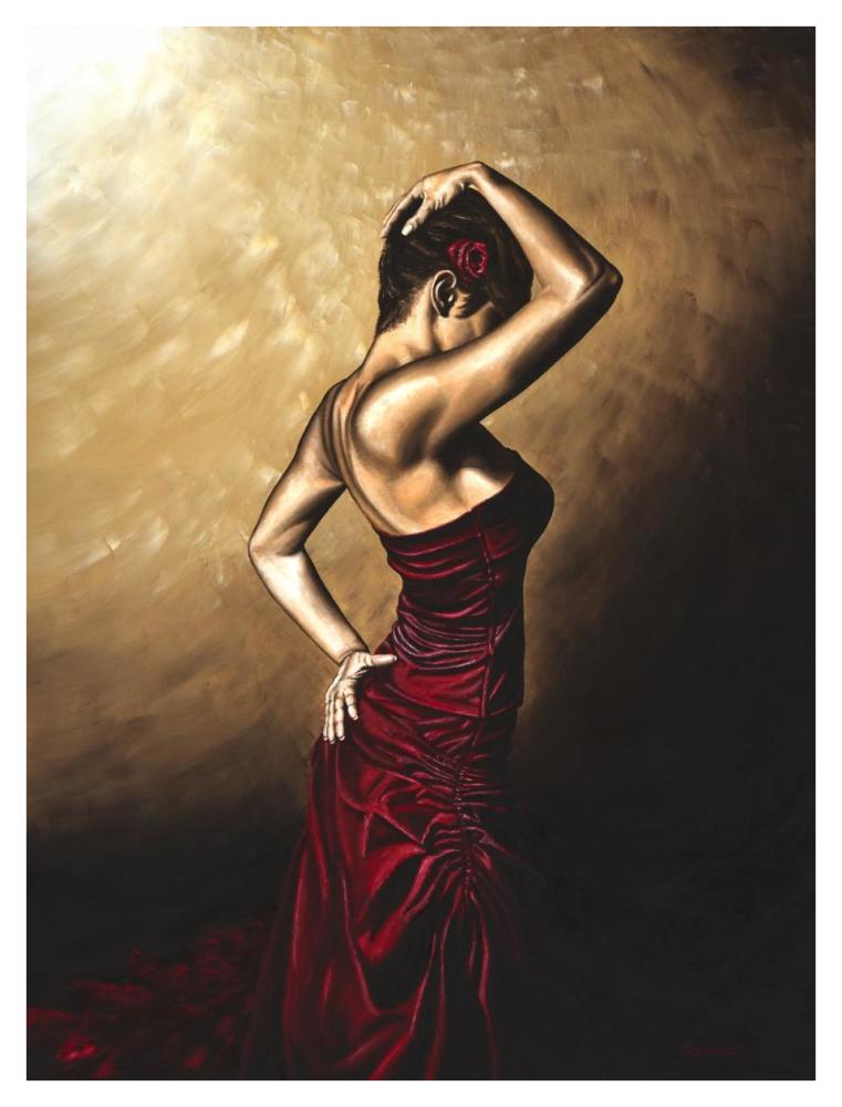 Flamenco Woman-Paper Art-32,,X42,,