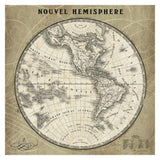 French World Map Iii -Paper Art-32X32