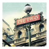 Paris Metro Letter -Paper Art-20X20