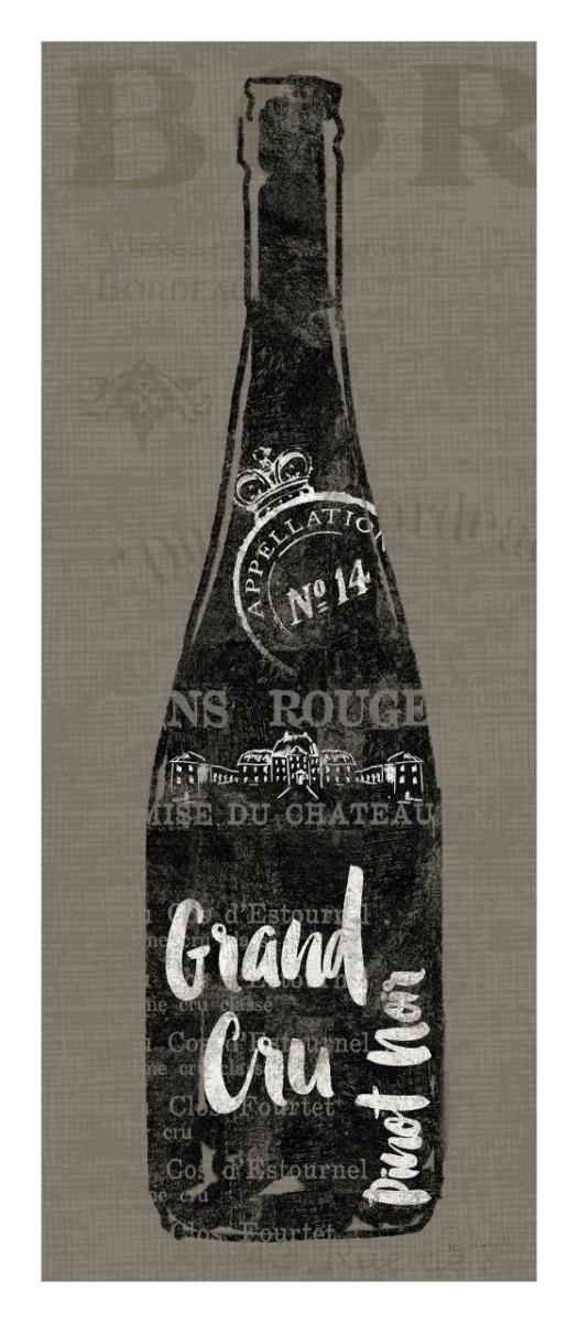 Linen Wine I -Paper Art-14X32