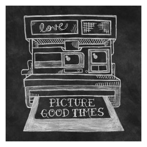 Retro Polaroid Chalk -Paper Art-26X26