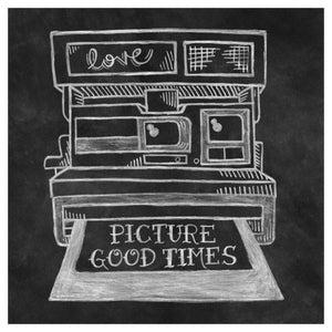 Retro Polaroid Chalk -Paper Art-42X42