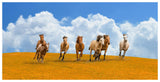 Herd Of Wild Horses-Paper Art-74,,X38,,