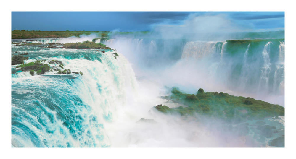 Iguazu Falls, Brazil-Paper Art-26,,X14,,