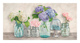 Flowers In Mason Jars-Paper Art-26,,X14,,