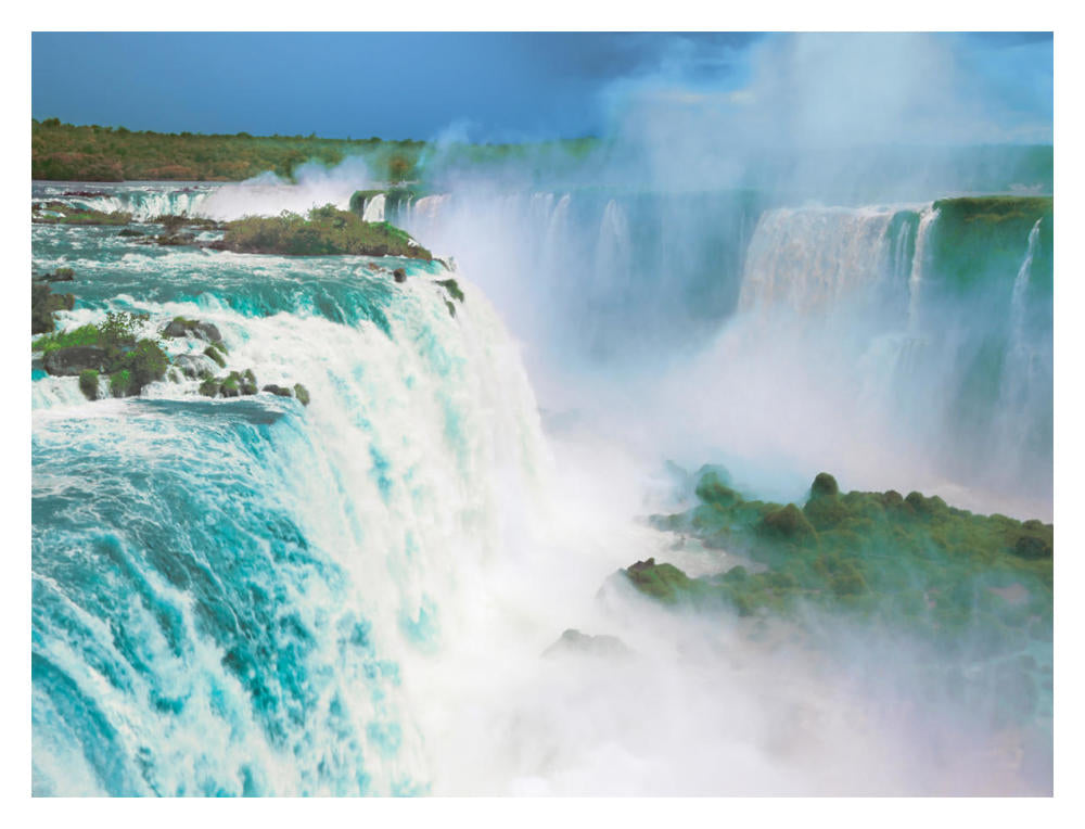 Iguazu Falls, Brazil-Paper Art-18,,X14,,