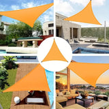 Durable Outdoor Sun Shade Sail for Terrace, Yard, Deck, and Garden - Waterproof and UV Resistant Triangle Canopy