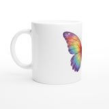 Rainbow Butterfly 11oz Ceramic Mug