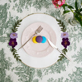 JASMINE WHITE ROUND FAUX LEATHER PLACEMAT