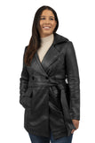 Emma Women's Lambskin Leather Trench Coat