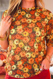 Emma Mesh Tee- Harvest Blooms