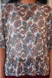 Emma Mesh Tee- Magnolia Paisley