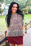 Emma Mesh Tee- Safari Chic