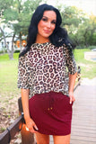 Emma Mesh Tee- Safari Chic