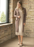 Essential Toffee Long + Soft Cardigan