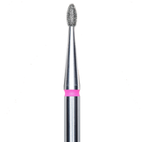 DIAMOND NAIL DRILL BIT, "BUD", RED, HEAD DIAMETER 1.6/3.4MM (FA50R016/3.4) - STALEKS™