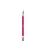Manicure Pusher With Silicone Handle "Gummy" UNIQ 10 TYPE 2 (Narrow Rounded Pusher + Slanted Pusher) -PQ-10/2- STALEKS