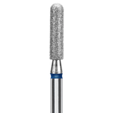 DIAMOND NAIL DRILL BIT, "ROUNDED CYLINDER", BLUE, HEAD DIAMETER 2,5/10MM (FA30B025/10) - STALEKS™