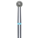 DIAMOND NAIL DRILL BIT, "BALL", BLUE, HEAD DIAMETER 3.5MM (FA01B035) - STALEKS™
