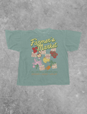 Underground Original Design: Farmer's Market Menu Boxy Cotton T-Shirt