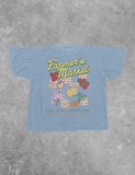Underground Original Design: Farmer's Market Menu Boxy Cotton T-Shirt