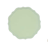 ORCHID LIGHT GREEN SQUARE FAUX LEATHER PLACEMAT (Set Of 4)