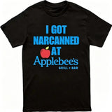 "I Got Narcanned At Applebee's" T-Shirt – Funny Gen Z Absurdist Graphic Tee