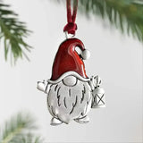 Festive Christmas Tree Pendant - Metal Hanging Ornament for Scene Decor