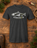 Fishigan - Dark Heather Gray