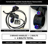 Formula E-Moto Brake Handle-Mount Titanium Bolts