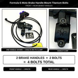 Formula E-Moto Brake Handle-Mount Titanium Bolts