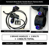 Formula E-Moto Brake Handle-Mount Titanium Bolts