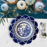 GATHER NAVY BLUE ROUND FABRIC PLACEMAT