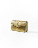 The Met Clutch in Gold