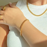 Large Curb Chain Bracelet