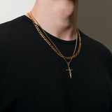 Crucifix Pendant Gold Set