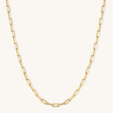 Gold Filled Bold Paperclip Chain