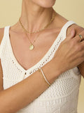 Gold Filled Hammered Coin Necklace